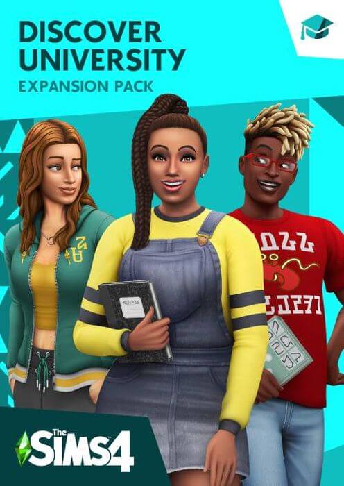 The sims 4 discover university pc cover