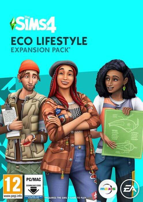 The sims 4 eco lifestyle origin pc cover