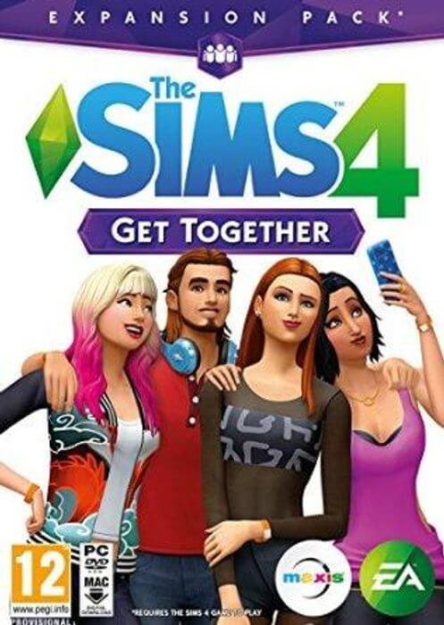 The sims 4 get together pc origin cover