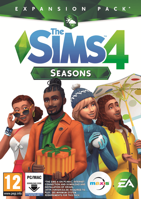 The sims 4 seasons expansion pack pc origin cover